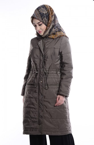 Khaki Winter Coat 6446-01