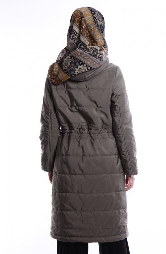 Khaki Winter Coat 6446-01