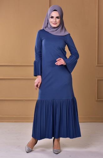 Indigo Hijab Dress 1633-05