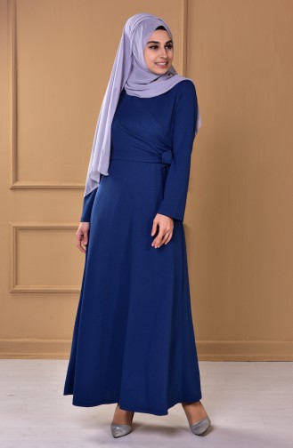 Dark Petrol Hijab Dress 4071-04