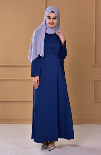 Dark Petrol Hijab Dress 4071-04