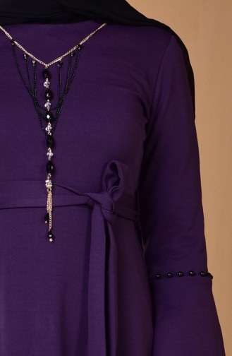 Purple Hijab Dress 2243-04