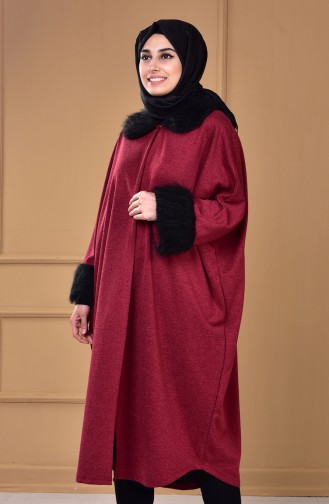Claret red Poncho 2240-05