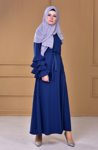 Indigo Hijab Dress 0507-04