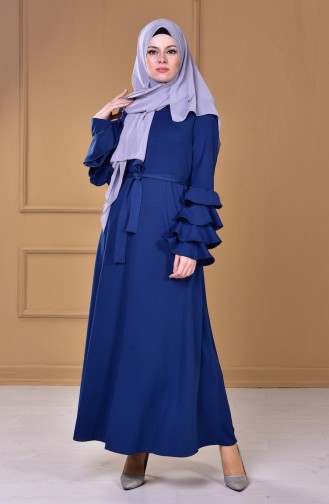 Indigo Hijab Dress 0507-04