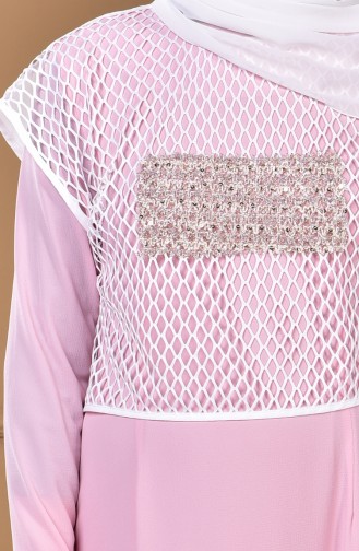 Pink Hijab Dress 5039-02