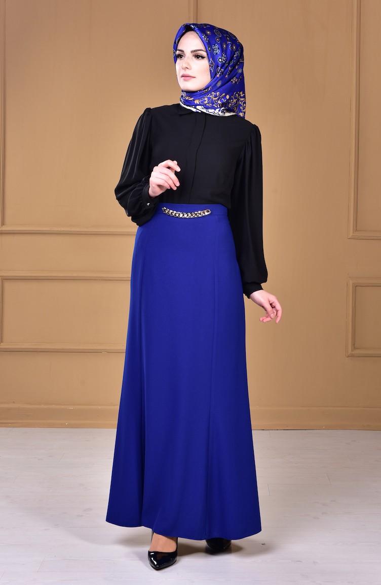 Zincirli Etek 5049-01 Saks