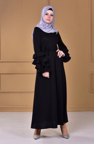 Black Hijab Dress 0507-01