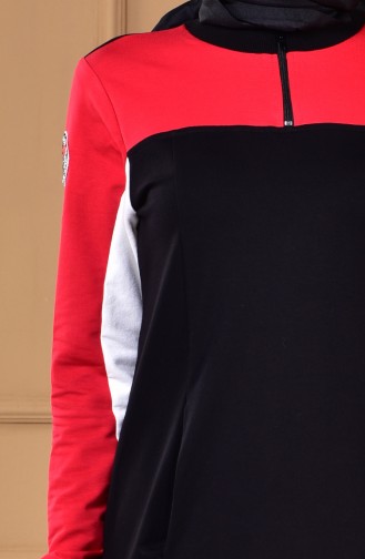 Cepli Spor Elbise 1482-01 Siyah