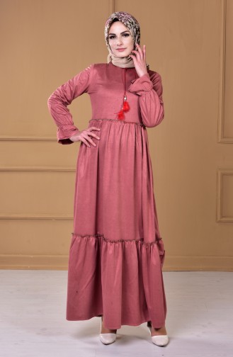 Tan Hijab Dress 81476-02