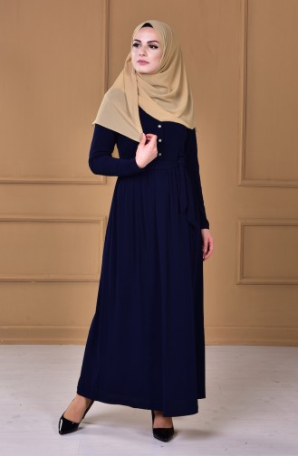 Robe Hijab Bleu Marine 2149-06