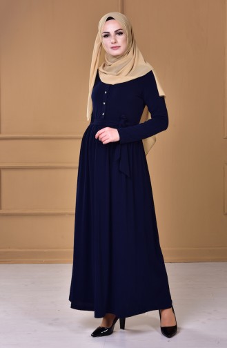 Robe Hijab Bleu Marine 2149-06