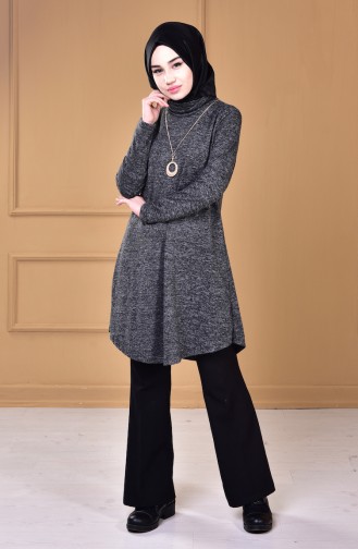 Kolyeli Tunik 0526-01 Gri