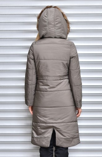Khaki Winter Coat 6447-01