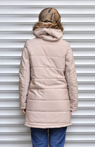 Cream Winter Coat 6451-04