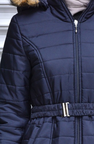 Navy Blue Winter Coat 3005-02