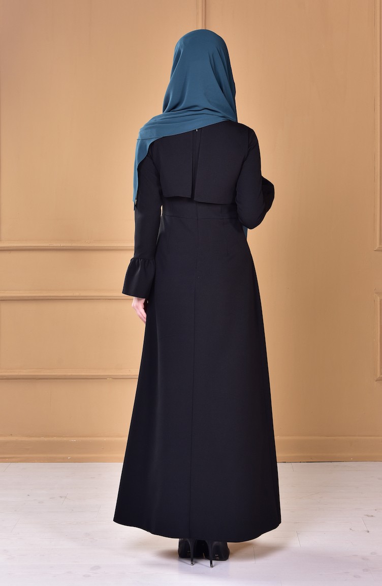 Black Hijab Dress 6066005 Sefamerve
