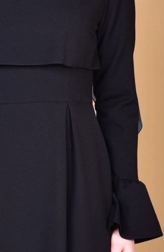 Black Hijab Dress 60660-05