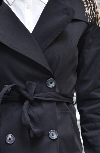 Black Trench Coats Models 50308-04