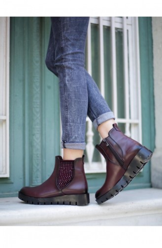 Claret red Bot-bootie 5A1815BO