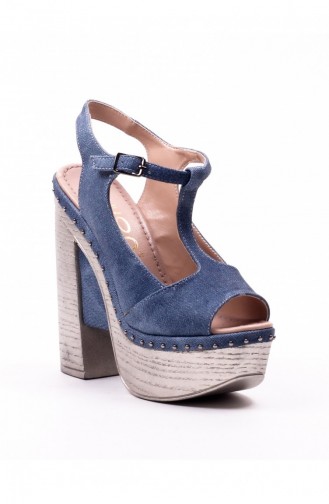 Blue High Heels 6A16225MAJ