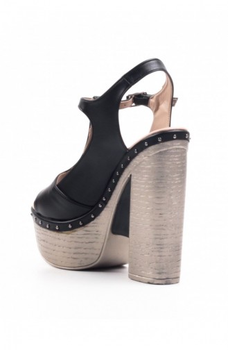Black High-Heel Shoes 6A16225Sİ