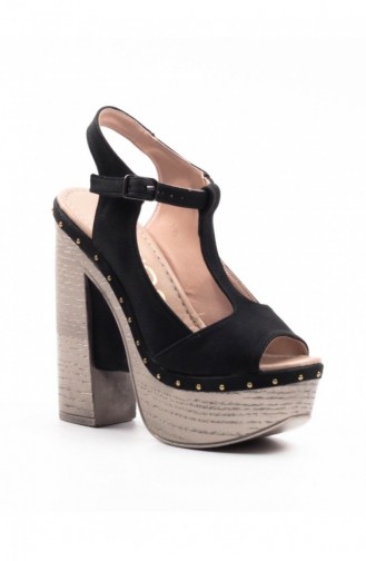 Black High-Heel Shoes 6A16225SİJ