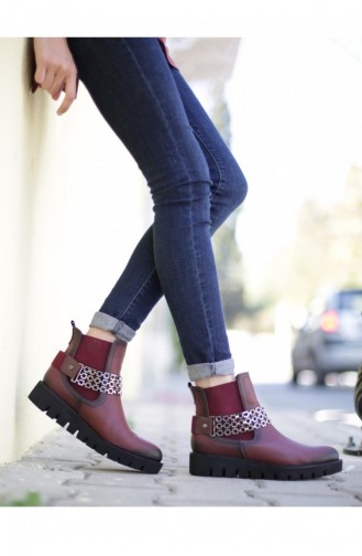 Claret Red Boots-booties 5A1045BO