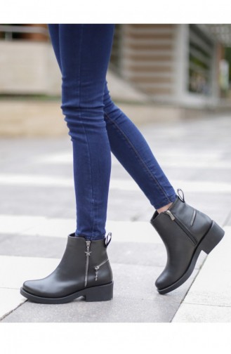 Black Boots-booties 7A17095Sİ