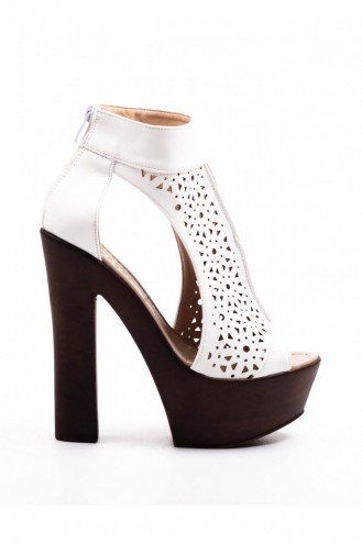White High-Heel Shoes 6A16325BY