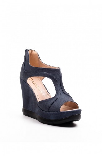 Navy Blue High-Heel Shoes 6A16280LAJ