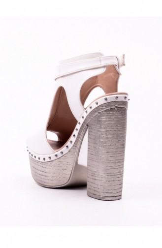 White High-Heel Shoes 6A16210BY
