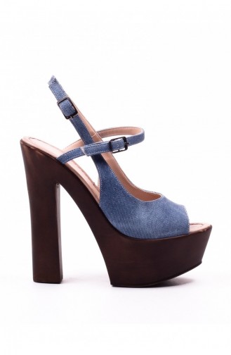 Blue High-Heel Shoes 6A16335MAJ
