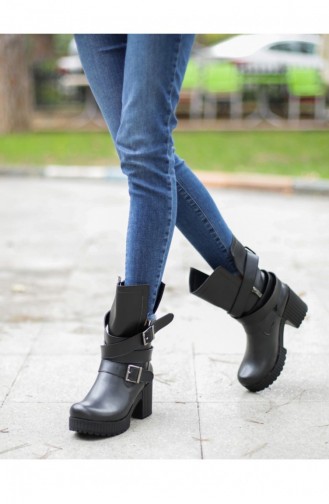 Black Boots-booties 7A17001Sİ