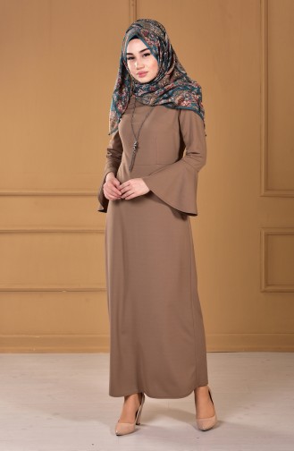 Mink Hijab Dress 2813-13