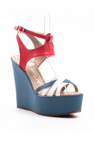 Blue High-Heel Shoes 6A16354R106