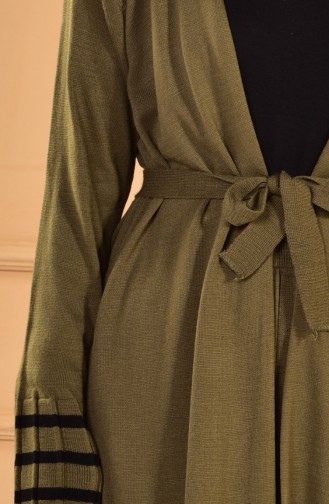 Ensemble Deux Pieces Gilet Jupe 3165-02 Khaki 3165-02