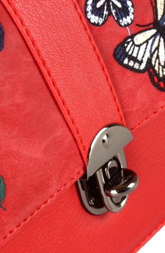 حقيبة كتف أحمر 42603S-06
