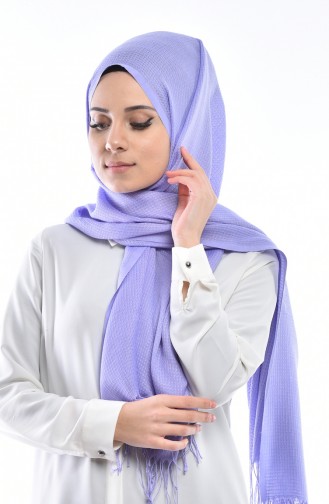 Schal mit Fransen  7685-06 Lila 06