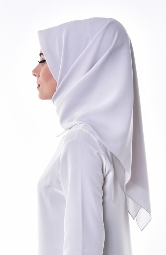 Chiffon Kopftuch  60031-28 Helles Grau 28