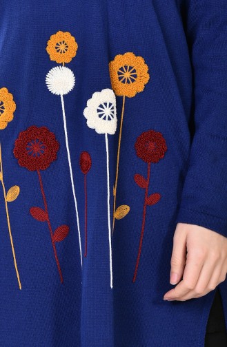 Decorated Knitwear Sweater 1186-04 Saxon Blue 1186-04