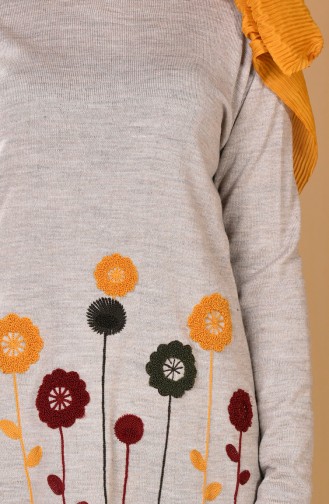 Decorated Knitwear Sweater 1186-01 Mink 1186-01