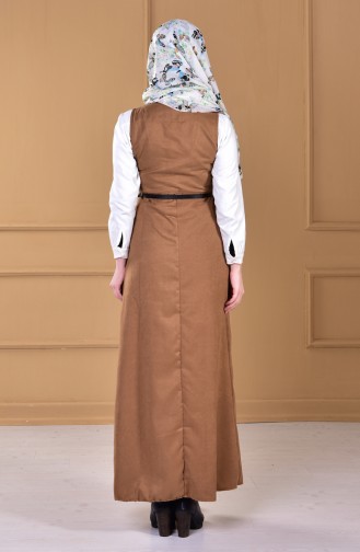 Camel Hijab Dress 4399-01