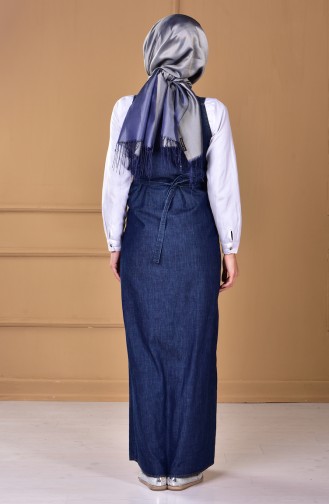 Schwanger Westenkleid aus Jeans 2007-01 Dunkelblau 2007-01