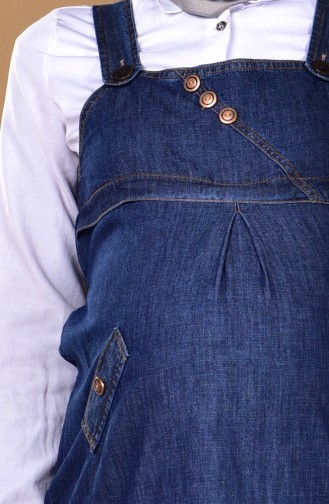 Schwanger Westenkleid aus Jeans 2007-01 Dunkelblau 2007-01