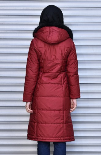 معطف أحمر كلاريت 0120-04