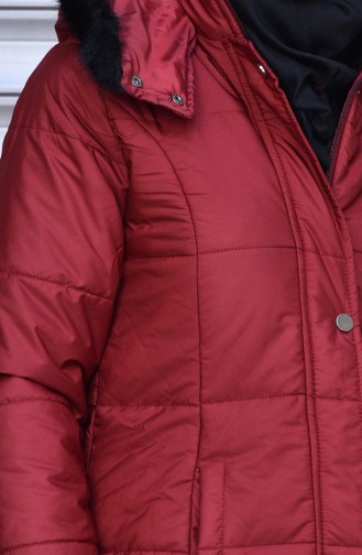 Claret Red Winter Coat 0120-04