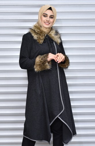 Furry Cape 6761-01 Black 6761-01