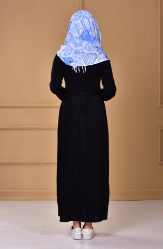 Black Hijab Dress 0726-04