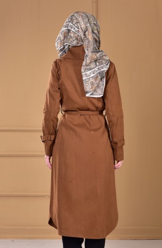 Trench Coat a Boutons 50311-02 Tabac 50311-02